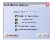 Mozilla Firefox Optionen