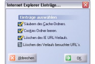 Internet Explorer Optionen