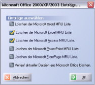 Microsoft Office Optionen